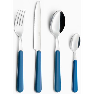 eme Servizio Set di Posate 24 pezzi in Acciaio Inox Brio Azzurro 3... eme Servizio Set di Posate 24 pezzi in Acciaio Inox Brio Azzurro 3...