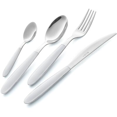 eme Servizio Set di Posate 24 pezzi in Acciaio Inox Vero Bianco 19... eme Servizio Set di Posate 24 pezzi in Acciaio Inox Vero Bianco 19...