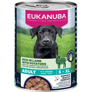 400 g Eukanuba Alimento Cibo Umido Premium Senza Cereali per Cani Adulti +1-7 Anni di Tutte le Taglie con Agnello e Patate Grain Free 400 g Eukanuba Alimento Cibo Umido Premium Senza Cereali per Cani Adulti +1-7 Anni di Tutte le Taglie con Agnello e Patate Grain Free