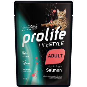 Prolife Gatto Salmone - 85g - Cibo completo per gatti Prolife Gatto Salmone - 85g - Cibo completo per gatti