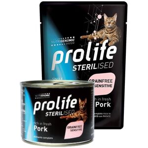 Prolife Gatto Sterilizzato Senza Cereali Sensitive Maiale Patate - Alimento per Gatti Prolife Gatto Sterilizzato Senza Cereali Sensitive Maiale Patate - Alimento per Gatti