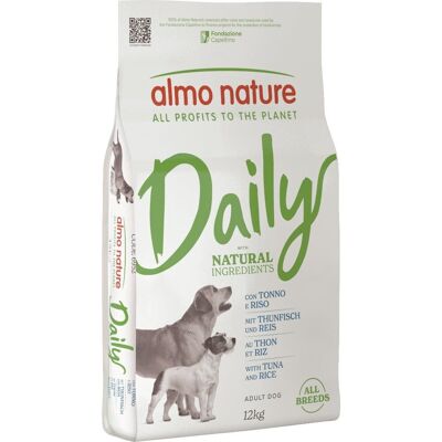 12 kg Almo Nature Daily Dog Alimento Completo Cibo Secco Crocchette Croccantini di Mantenimento per Cani Adulti di Tutte le Taglie con Tonno Fresco 12 kg Almo Nature Daily Dog Alimento Completo Cibo Secco Crocchette Croccantini di Mantenimento per Cani Adulti di Tutte le Taglie con Tonno Fresco