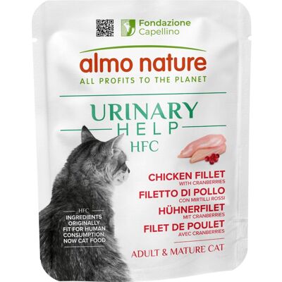 1 x 50 g Almo Nature HFC Urinary Help Cibo Alimento Umido Monoproteico per Vie Urinarie Gatti Adulti con Filetto di Pollo e Mirtilli Rossi Gluten Free 1 x 50 g Almo Nature HFC Urinary Help Cibo Alimento Umido Monoproteico per Vie Urinarie Gatti Adulti con Filetto di Pollo e Mirtilli Rossi Gluten Free