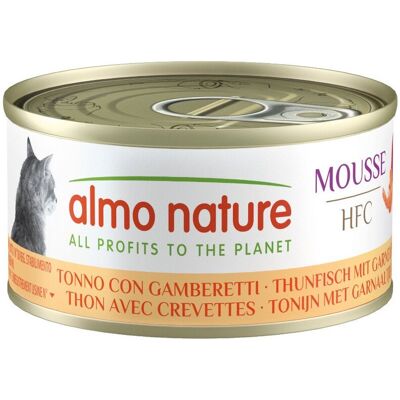 Almo Nature HFC Mousse Cat Tonno con Gamberetti 70 g Alimento Umido per Gatti Adulti Almo Nature HFC Mousse Cat Tonno con Gamberetti 70 g Alimento Umido per Gatti Adulti