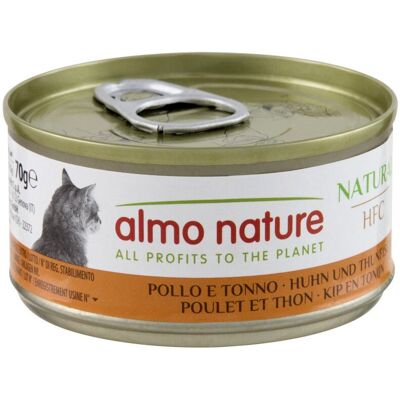 Almo Nature HFC Natural Cat Pollo e Tonno 70 g Alimento Umido per Gatti Adulti Almo Nature HFC Natural Cat Pollo e Tonno 70 g Alimento Umido per Gatti Adulti