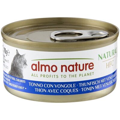Almo Nature HFC Natural Cat Tonno con Vongole 70 g Alimento Umido per Gatti Adulti Almo Nature HFC Natural Cat Tonno con Vongole 70 g Alimento Umido per Gatti Adulti
