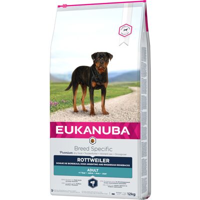 12 kg Eukanuba Breed Specific Alimento Cibo Secco Crocchette Croccantini per Rottweiler Adulti Ricco di Pollo Fresco 12 kg Eukanuba Breed Specific Alimento Cibo Secco Crocchette Croccantini per Rottweiler Adulti Ricco di Pollo Fresco