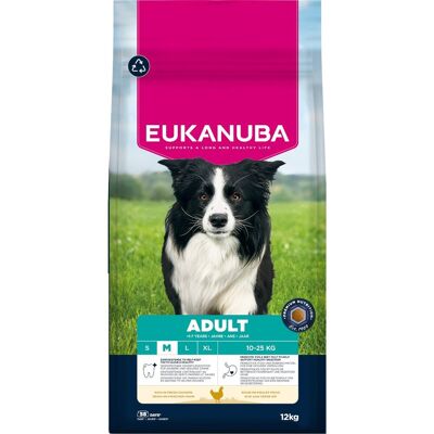 12 kg Eukanuba Alimento Cibo Secco Crocchette Croccantini per Cani Adulti Attivi di Taglia Media Ricco di Pollo Fresco 12 kg Eukanuba Alimento Cibo Secco Crocchette Croccantini per Cani Adulti Attivi di Taglia Media Ricco di Pollo Fresco