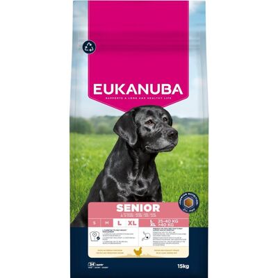 Eukanuba Senior Large Pollo 15 kg Crocchette Complete per Cani Anziani di Taglia Grande Eukanuba Senior Large Pollo 15 kg Crocchette Complete per Cani Anziani di Taglia Grande