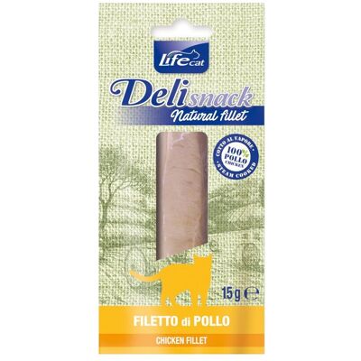 1 x 15 g Life Natural Cat Filetto di Petto di Pollo Bollito Cotto al Vapore Snack Naturale Spuntino Premio Ideale per Gatti Confezionato Sottovuoto 1 x 15 g Life Natural Cat Filetto di Petto di Pollo Bollito Cotto al Vapore Snack Naturale Spuntino Premio Ideale per Gatti Confezionato Sottovuoto