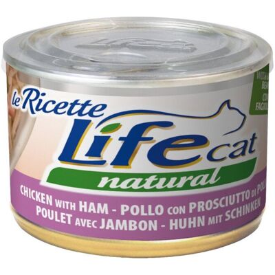 1 x 150 g Life Natural Le Ricette Lattina Alimento Cibo Umido Completo per Gatti Adulti con Filetti di Vero Petto di Pollo Prosciutto e Fagiolini Verdi 1 x 150 g Life Natural Le Ricette Lattina Alimento Cibo Umido Completo per Gatti Adulti con Filetti di Vero Petto di Pollo Prosciutto e Fagiolini Verdi