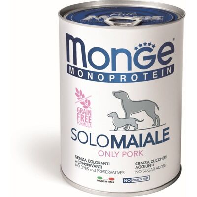 Cibo per cani Monge con maiale - Grain free - 400g Cibo per cani Monge con maiale - Grain free - 400g