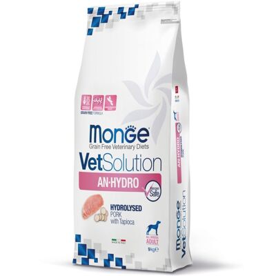 Monge VetSolution AN-Hydro Maiale 9 kg Crocchette Dietetiche per Cani Monge VetSolution AN-Hydro Maiale 9 kg Crocchette Dietetiche per Cani
