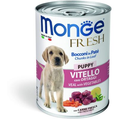 Monge Vitello e Verdure per Cani Cuccioli - Cibo per Cani - 0,4kg Monge Vitello e Verdure per Cani Cuccioli - Cibo per Cani - 0,4kg
