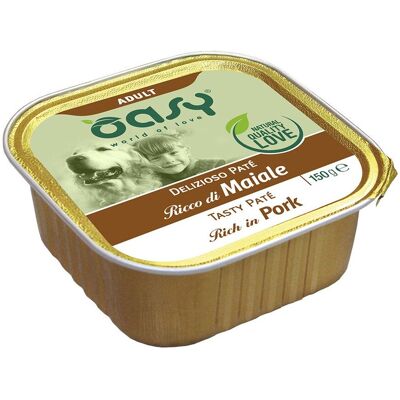 Cibo umido Oasy - Gusto maiale - 150g Cibo umido Oasy - Gusto maiale - 150g