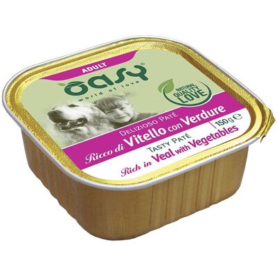 Wonderfood Oasy Cibo per Cani Paté di Vitello e Verdure Wonderfood Oasy Cibo per Cani Paté di Vitello e Verdure