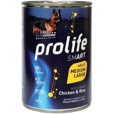 Prolife Cibo per cani pollo e riso - 400g Prolife Cibo per cani pollo e riso - 400g