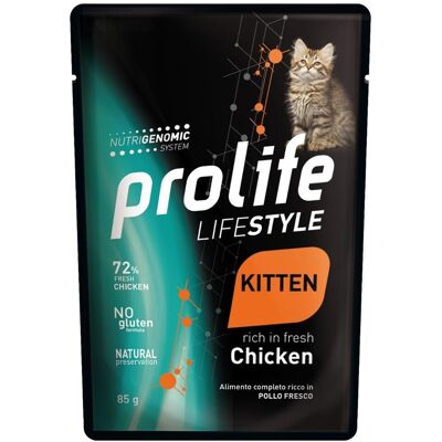 Prolife Life Style Gattino - Cibo Umido Pollo - 85g Prolife Life Style Gattino - Cibo Umido Pollo - 85g