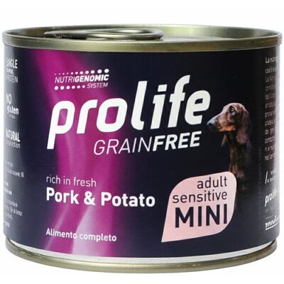 Prolife Umido Cane Grain Free Maiale e Patate Mini 200 g Prolife Umido Cane Grain Free Maiale e Patate Mini 200 g