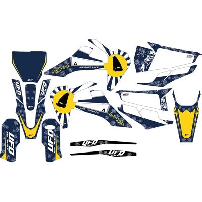 Ufo Adesivi Akaishi Husqvarna Blue One Size Ufo Adesivi Akaishi Husqvarna Blue One Size