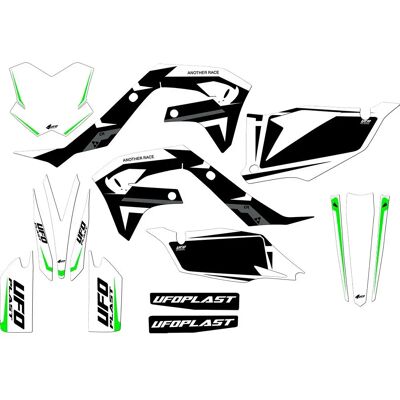 Ufo Adesivi Apodis Kawasaki White One Size Ufo Adesivi Apodis Kawasaki White One Size