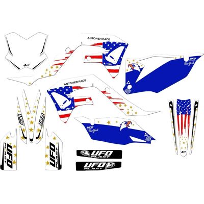 Ufo Adesivi Patriot Kawasaki White One Size Ufo Adesivi Patriot Kawasaki White One Size