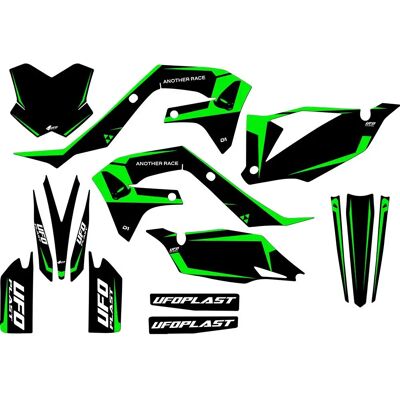 Ufo Adesivi Tecna Kawasaki Black One Size Ufo Adesivi Tecna Kawasaki Black One Size