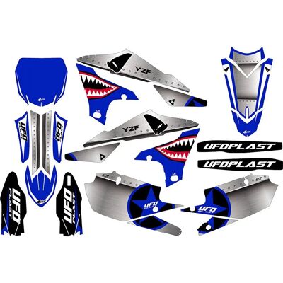 Ufo Adesivi Thunder Yamaha Blue One Size Ufo Adesivi Thunder Yamaha Blue One Size