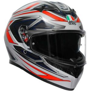 AGV Casco Integrale K3 Space E2206 Mplk Matt White / Red Fluo XL AGV Casco Integrale K3 Space E2206 Mplk Matt White / Red Fluo XL