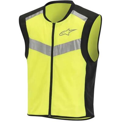 Alpinestars Gilet Riflettente Flare Neon Black / Yellow Fluo S Alpinestars Gilet Riflettente Flare Neon Black / Yellow Fluo S