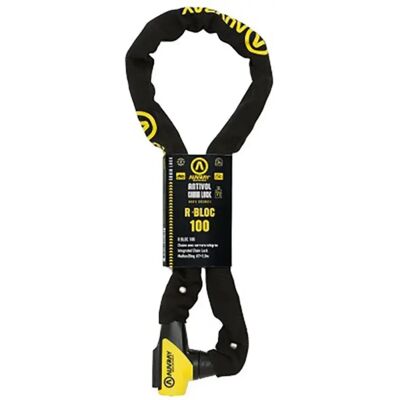 Auvray Lucchetto A Catena R-bloc 7 Mm Black / Yellow 7 x 1000 mm Auvray Lucchetto A Catena R-bloc 7 Mm Black / Yellow 7 x 1000 mm