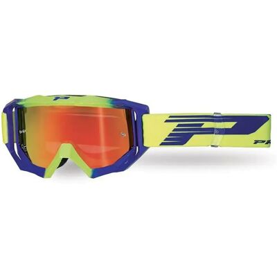 Progrip Occhiali Da Off-road 3200-325 Fluo Yellow / Blue Orange Mirror/CAT2 Progrip Occhiali Da Off-road 3200-325 Fluo Yellow / Blue Orange Mirror/CAT2