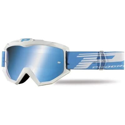 Progrip Occhiali Da Off-road 3201-101 Fl White / Blue Blue Mirror/CAT1 Progrip Occhiali Da Off-road 3201-101 Fl White / Blue Blue Mirror/CAT1