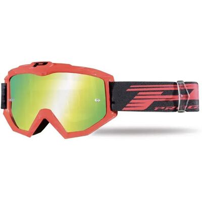Progrip Occhiali Da Off-road Atzaki Red Mirror Yellow Progrip Occhiali Da Off-road Atzaki Red Mirror Yellow
