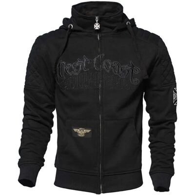 West Coast Choppers Felpa Con Zip Aramidic Lining Por Vida Black S West Coast Choppers Felpa Con Zip Aramidic Lining Por Vida Black S