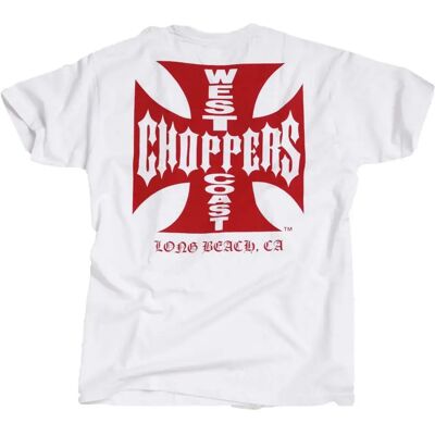 West Coast Choppers Maglietta A Maniche Corte Og Classic White / Red XL West Coast Choppers Maglietta A Maniche Corte Og Classic White / Red XL