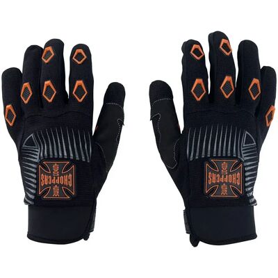 West Coast Choppers Guanti Por Vida Black / Orange S West Coast Choppers Guanti Por Vida Black / Orange S