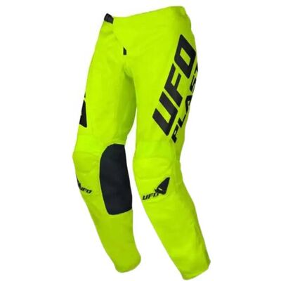 Ufo Pantaloni Off-road Radial Neon Yellow / Black 7-8 Anni Ufo Pantaloni Off-road Radial Neon Yellow / Black 7-8 Anni