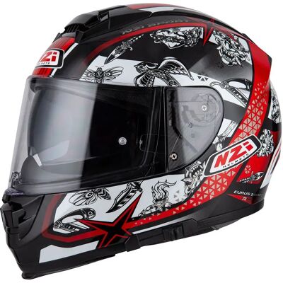 Nzi Casco Integrale Eurus 2 Duo Matt Komet Black / Red 2XL Nzi Casco Integrale Eurus 2 Duo Matt Komet Black / Red 2XL