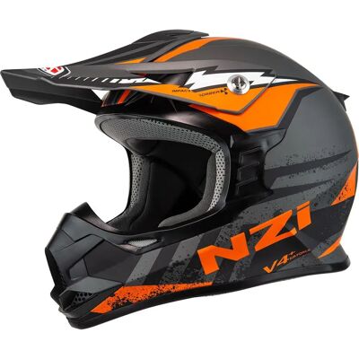 Nzi Casco Fuoristrada Knobby Matt Bolt Anthracite / Orange XL Nzi Casco Fuoristrada Knobby Matt Bolt Anthracite / Orange XL