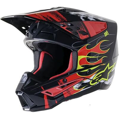 Alpinestars Casco Fuoristrada S-m5 Rash Ece22.06 Black / Red M Alpinestars Casco Fuoristrada S-m5 Rash Ece22.06 Black / Red M