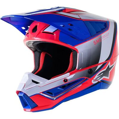 Alpinestars Casco Fuoristrada S-m5 Sail Ece22.06 Blue / Red / Grey XS Alpinestars Casco Fuoristrada S-m5 Sail Ece22.06 Blue / Red / Grey XS