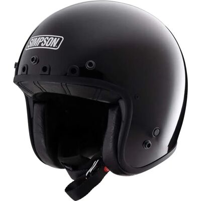 Simpson Casco Jet Chopper Solid Ece22.06 Black XL Simpson Casco Jet Chopper Solid Ece22.06 Black XL