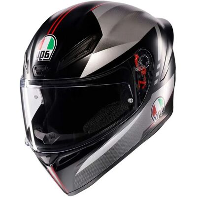 AGV Casco Integrale K1 S Lap E2206 Matt Black / Grey / Red 2XL AGV Casco Integrale K1 S Lap E2206 Matt Black / Grey / Red 2XL