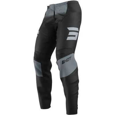 Pantaloni da Motocross Shot Race Gear Devo Blast - Nero-Grigio Pantaloni da Motocross Shot Race Gear Devo Blast - Nero-Grigio