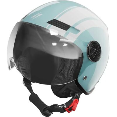 Stormer Casco Jet Ride Path Turquoise Glossy M Stormer Casco Jet Ride Path Turquoise Glossy M