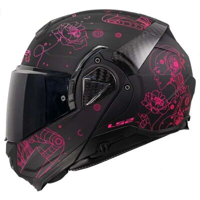 Ls2 Casco Modulare Ff910 Advant Ii Sophia Black / Pink S Ls2 Casco Modulare Ff910 Advant Ii Sophia Black / Pink S