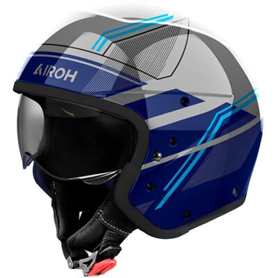 Casco Moto Airoh J110 Slim Blu Lucido - Casco moto Casco Moto Airoh J110 Slim Blu Lucido - Casco moto