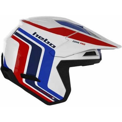 Hebo Casco Jet Htr F02 Zone Pro Racing White XS Hebo Casco Jet Htr F02 Zone Pro Racing White XS