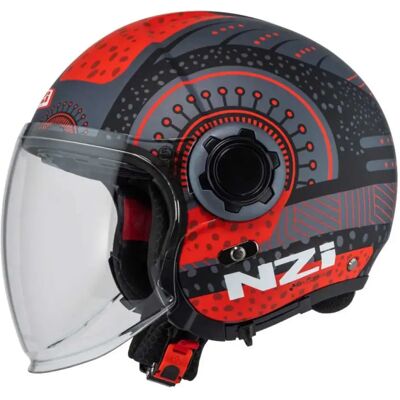 Nzi Casco Jet Ringway 2 Duo Antera Antracite / Red Matt S Nzi Casco Jet Ringway 2 Duo Antera Antracite / Red Matt S